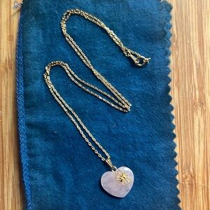 Vintage Avon Rose Quartztz necklace